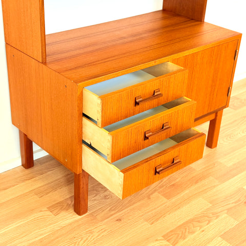Swedish bookshelf in teak