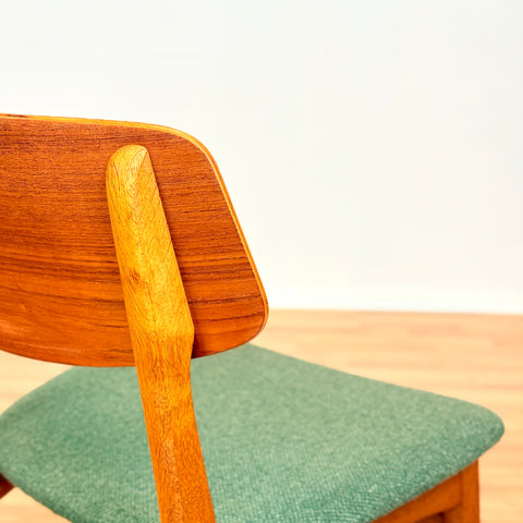 Danish dining chairs in teak & oak by Farstrup