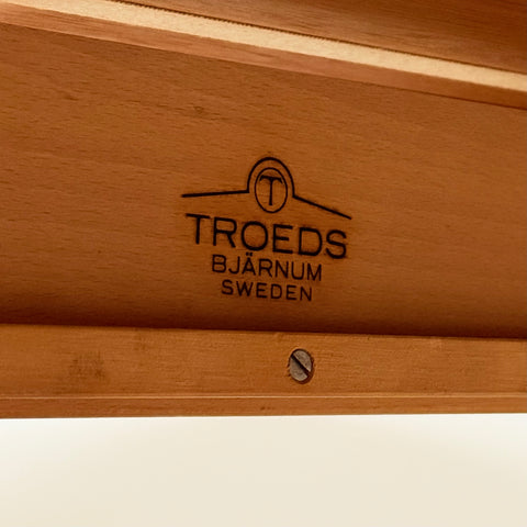 Swedish rectangular dining table in teak by Nils Johnsson for Troeds, Bjärnum