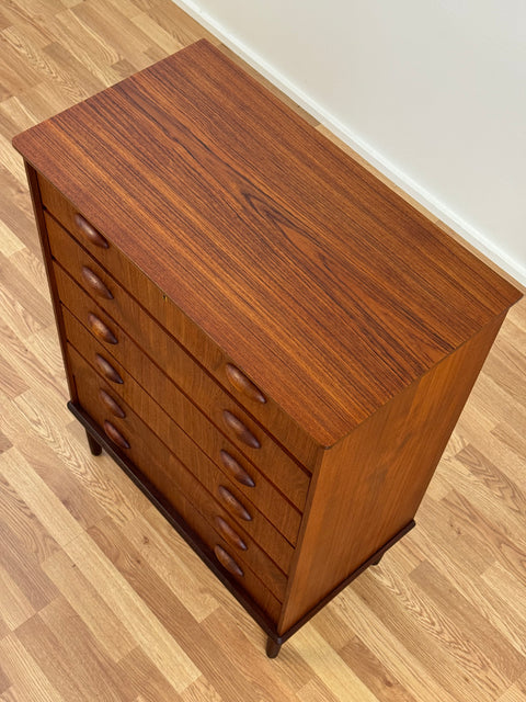 Chest of drawers, in teak, Denmark