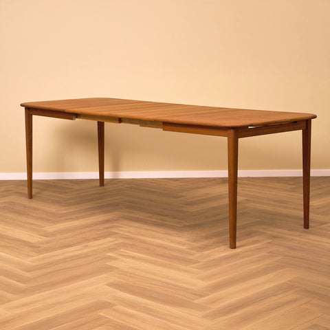 Danish rectangular dining table in teak