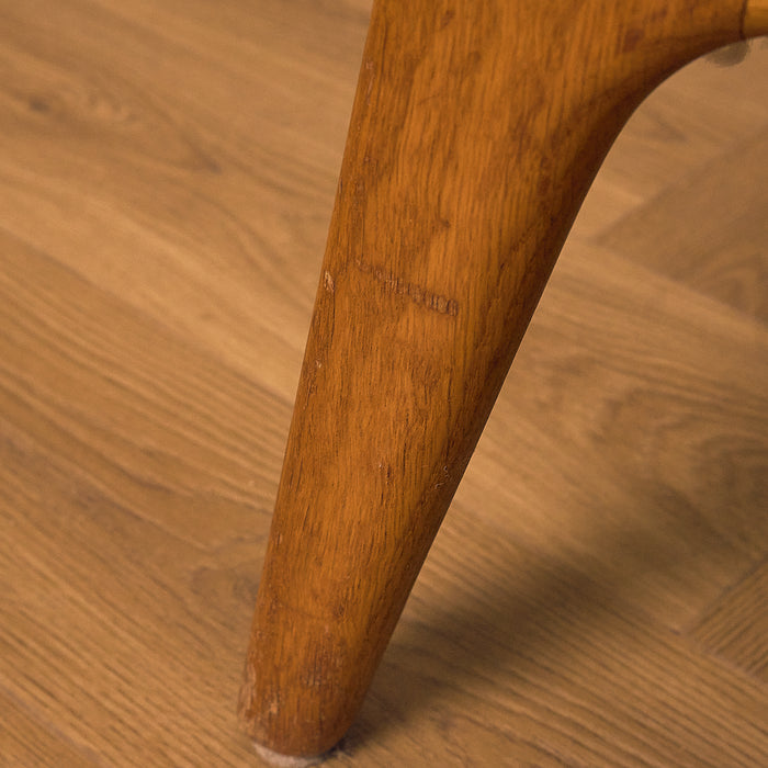 Oak Armchair with Sheepskin Upholstery, condition detail 16