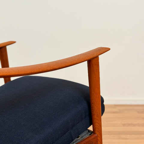 Armchair in solid teak by Stokke Møbelfabrikk, 1950s-60s, Norway - Beyo Vintage