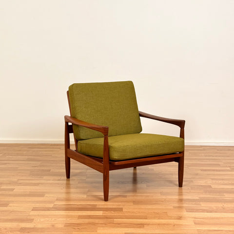 Armchair "Kolding" in solid teak by Erik Wörtz for IKEA, 1950s-60s, Sweden