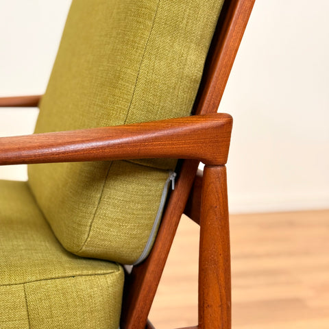 Armchair "Kolding" in solid teak by Erik Wörtz for IKEA, 1950s-60s, Sweden