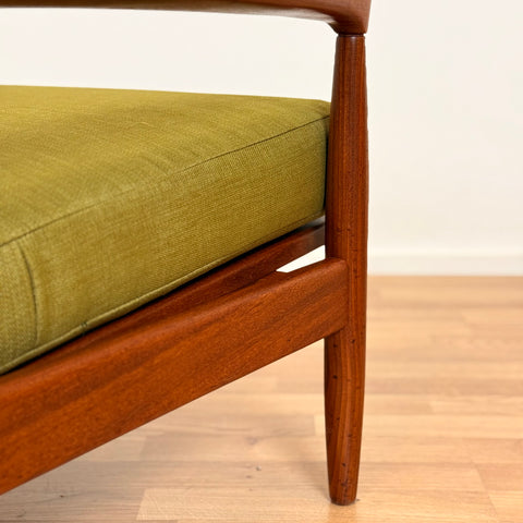 Armchair "Kolding" in solid teak by Erik Wörtz for IKEA, 1950s-60s, Sweden