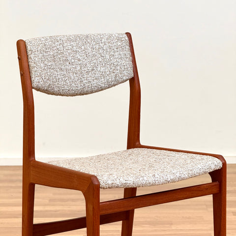 Set of 4 dining chairs in teak by Knud Andersen for JCA Jensen Indh., Aarhus, 1950s-60s, Denmark - Beyo Vintage