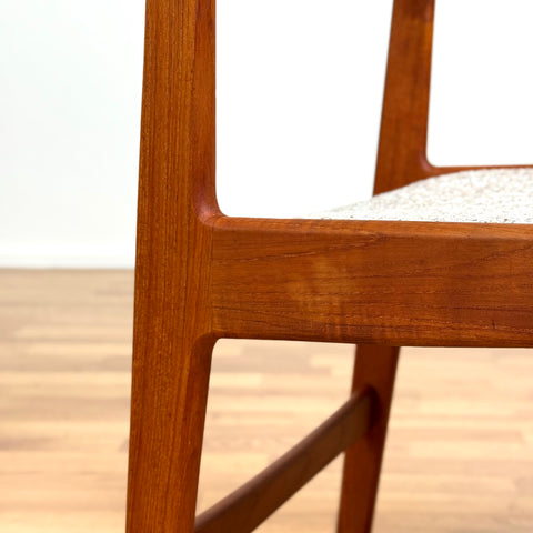 Set of 4 dining chairs in teak by Knud Andersen for JCA Jensen Indh., Aarhus, 1950s-60s, Denmark - Beyo Vintage