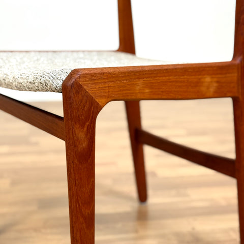 Set of 4 dining chairs in teak by Knud Andersen for JCA Jensen Indh., Aarhus, 1950s-60s, Denmark - Beyo Vintage