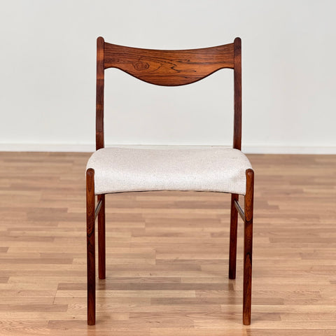 Set of 4 dining chairs in rosewood by Glyngøre Stolefabrik, 1950s-60s, Denmark - Beyo Vintage