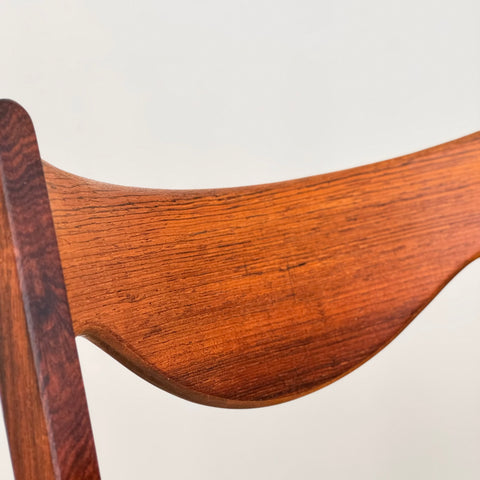 Set of 4 dining chairs in rosewood by Glyngøre Stolefabrik, 1950s-60s, Denmark - Beyo Vintage