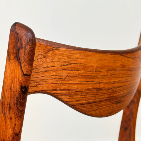 Set of 4 dining chairs in rosewood by Glyngøre Stolefabrik, 1950s-60s, Denmark - Beyo Vintage