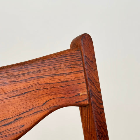 Set of 4 dining chairs in rosewood by Glyngøre Stolefabrik, 1950s-60s, Denmark - Beyo Vintage