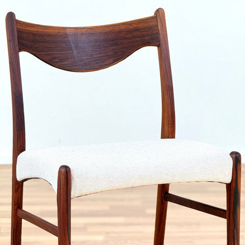 Set of 6 dining chairs in rosewood by Glyngøre Stolefabrik, 1950s-60s, Denmark - Beyo Vintage