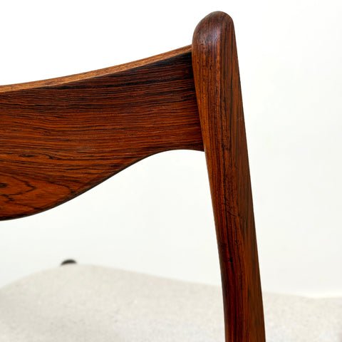 Set of 6 dining chairs in rosewood by Glyngøre Stolefabrik, 1950s-60s, Denmark - Beyo Vintage