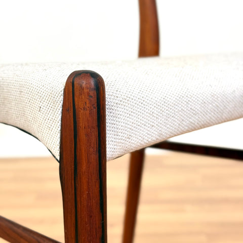 Set of 6 dining chairs in rosewood by Glyngøre Stolefabrik, 1950s-60s, Denmark - Beyo Vintage