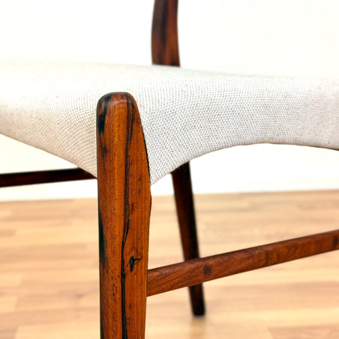 Set of 6 dining chairs in rosewood by Glyngøre Stolefabrik, 1950s-60s, Denmark - Beyo Vintage
