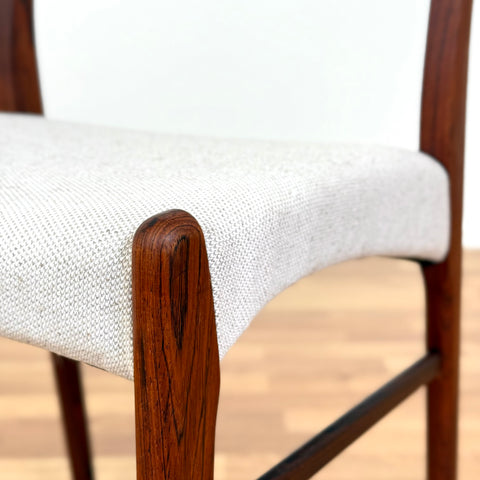 Set of 6 dining chairs in rosewood by Glyngøre Stolefabrik, 1950s-60s, Denmark - Beyo Vintage