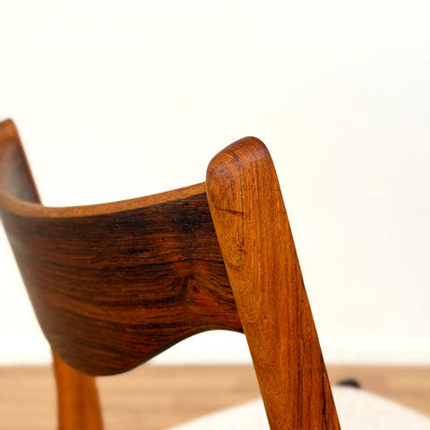 Set of 4 dining chairs in rosewood by Glyngøre Stolefabrik, 1950s-60s, Denmark - Beyo Vintage