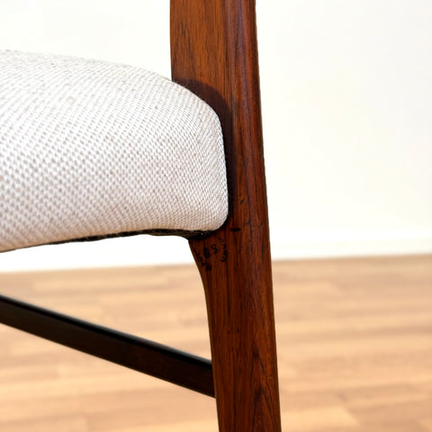 Set of 4 dining chairs in rosewood by Glyngøre Stolefabrik, 1950s-60s, Denmark - Beyo Vintage