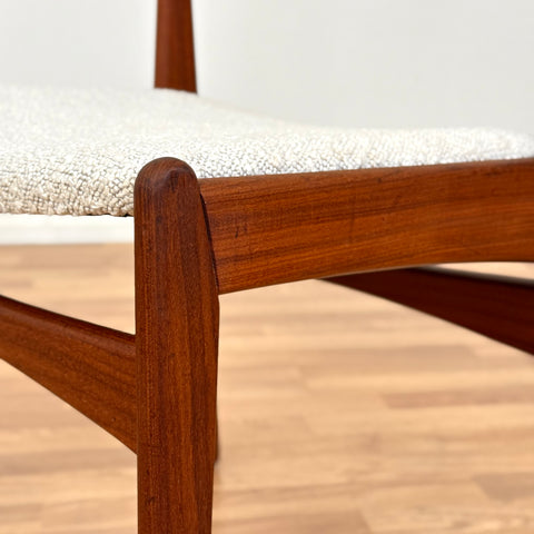 Set of 4 dining chairs in teak by Poul Volther for Frem Rojle, 1950s-60s, Denmark - Beyo Vintage