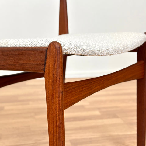Set of 4 dining chairs in teak by Poul Volther for Frem Rojle, 1950s-60s, Denmark - Beyo Vintage
