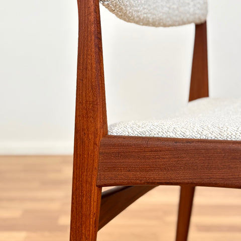 Set of 4 dining chairs in teak by Poul Volther for Frem Rojle, 1950s-60s, Denmark - Beyo Vintage