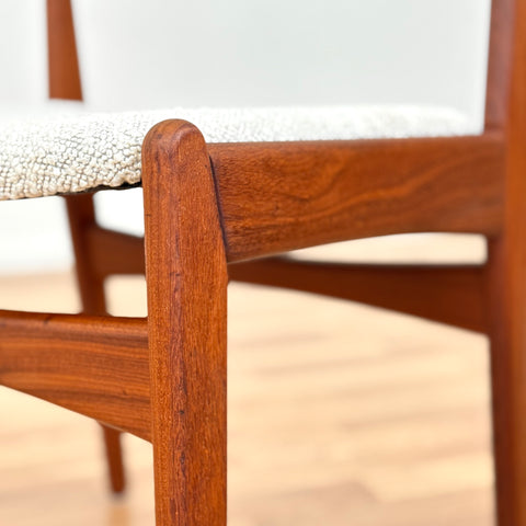 Set of 4 dining chairs in teak by Poul Volther for Frem Rojle, 1950s-60s, Denmark - Beyo Vintage