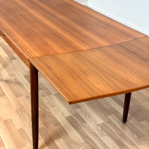 Dining table in teak by most likely by Thorsø stole- och møbelfabrik, 1950s-60s, Denmark - Beyo Vintage