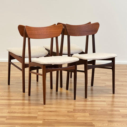 Set of 3+1 dining chairs, Schiønning & Elgaard - Beyo Vintage