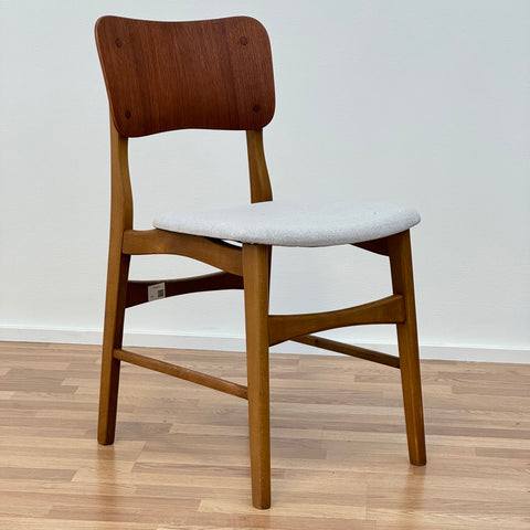 Set of 4 dining chairs, Ib Kofod Larsen 1960s - Beyo Vintage