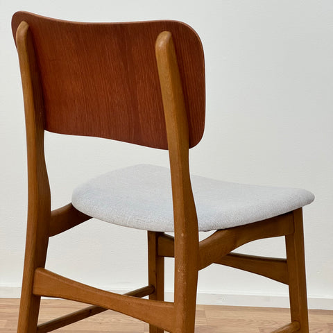 Set of 4 dining chairs, Ib Kofod Larsen 1960s - Beyo Vintage