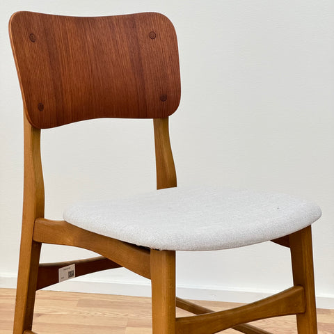Set of 4 dining chairs, Ib Kofod Larsen 1960s - Beyo Vintage
