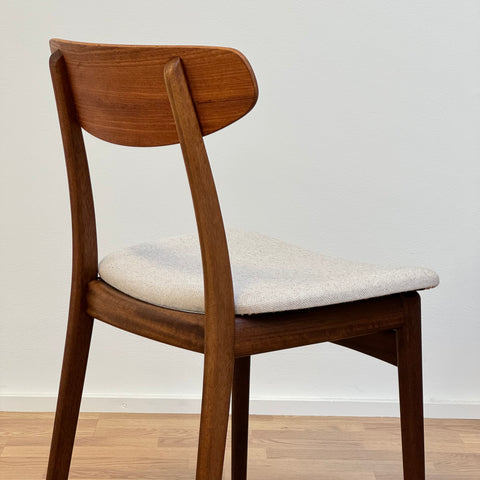 Set of 4 dining chairs, teak & mahogany - Beyo Vintage