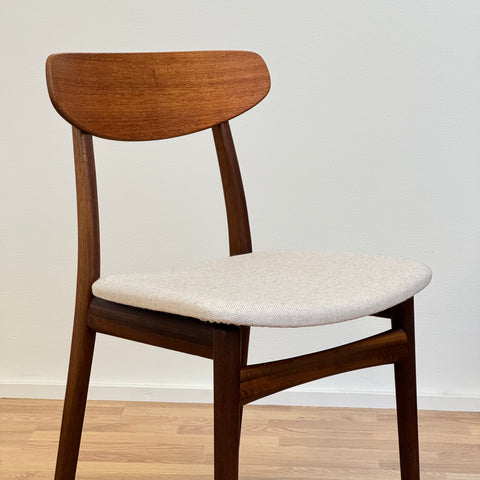 Set of 4 dining chairs, teak & mahogany - Beyo Vintage