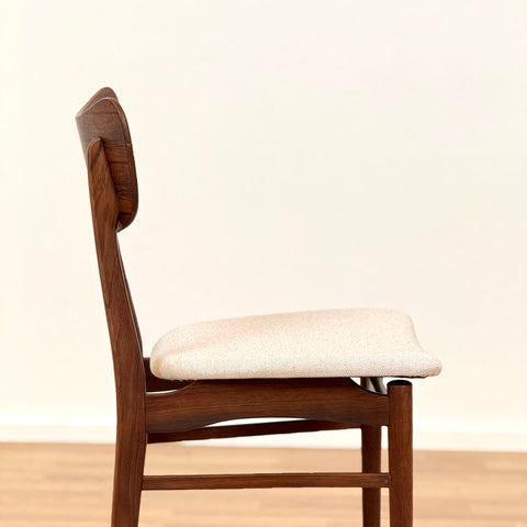 Set of 4 in rosewood and teak, 1950s-60s, Denmark - Beyo Vintage