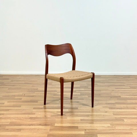 Set of 4 NIELS O. MØLLER , model '71', in teak, 1950s-60s, Sweden - Beyo Vintage