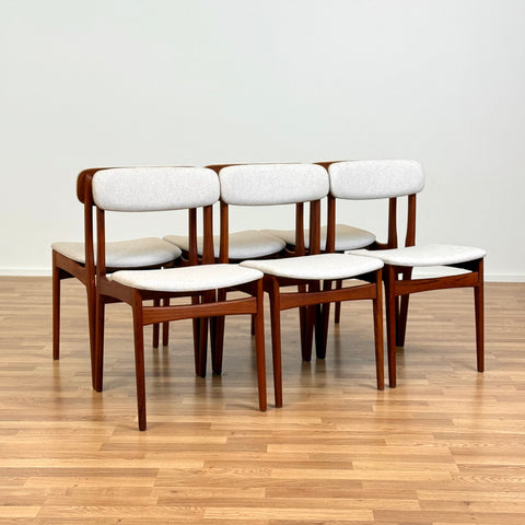 Set of 6 dining chairs by Thorsø Møbelfabrik, 1950s-60s, Denmark - Beyo Vintage