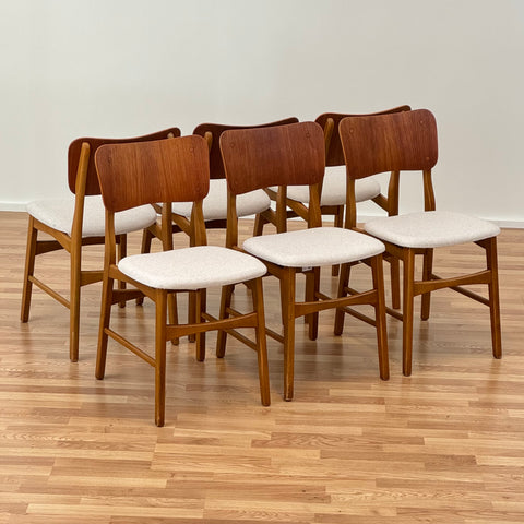 Vintage Set of dining chairs, Ib Kofod Larsen buy in Stockholm