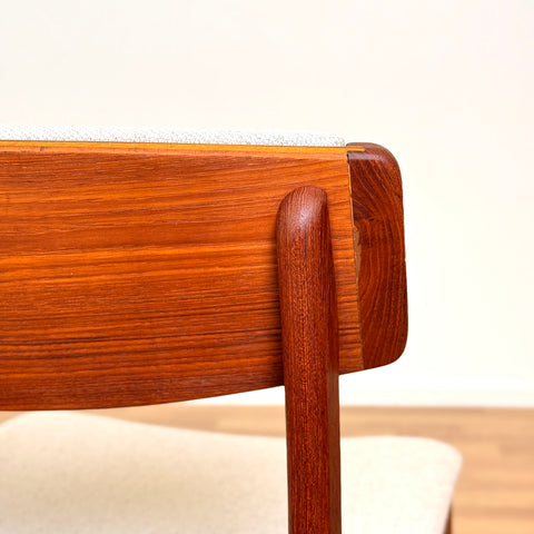 PRICE Set of 6 dining chairs in solid teak by Thorsö, 1950s-60s, Denmark - Beyo Vintage