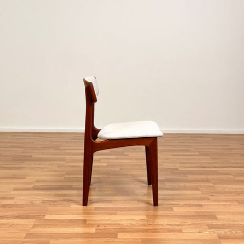 PRICE Set of 6 dining chairs in solid teak by Thorsö, 1950s-60s, Denmark - Beyo Vintage