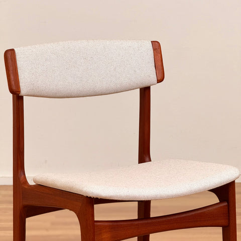 PRICE Set of 6 dining chairs in solid teak by Thorsö, 1950s-60s, Denmark - Beyo Vintage