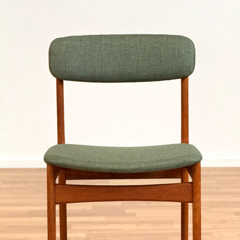 Set of 6 dining chairs in teak, by B. Rasmussen for Thorso Mobelfabrik, 1950s-60s, Denmark - Beyo Vintage