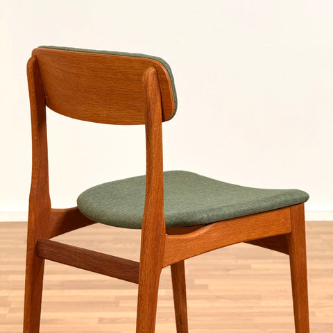Set of 6 dining chairs in teak, by B. Rasmussen for Thorso Mobelfabrik, 1950s-60s, Denmark - Beyo Vintage