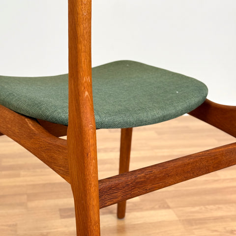 Set of 6 dining chairs in teak, by B. Rasmussen for Thorso Mobelfabrik, 1950s-60s, Denmark - Beyo Vintage