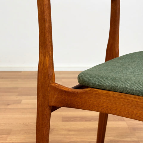 Set of 6 dining chairs in teak, by B. Rasmussen for Thorso Mobelfabrik, 1950s-60s, Denmark - Beyo Vintage