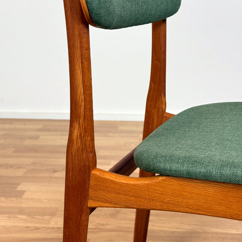 Set of 6 dining chairs in teak, by B. Rasmussen for Thorso Mobelfabrik, 1950s-60s, Denmark - Beyo Vintage