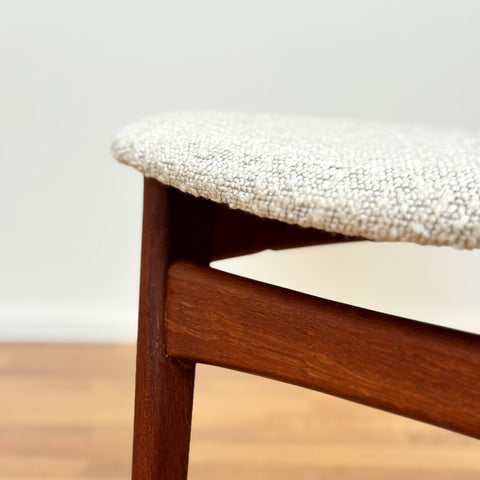 Set of 6 dining chairs in teak by B. Rasmussen, Thorso Mobelfabrik, 1950s-60s, Denmark