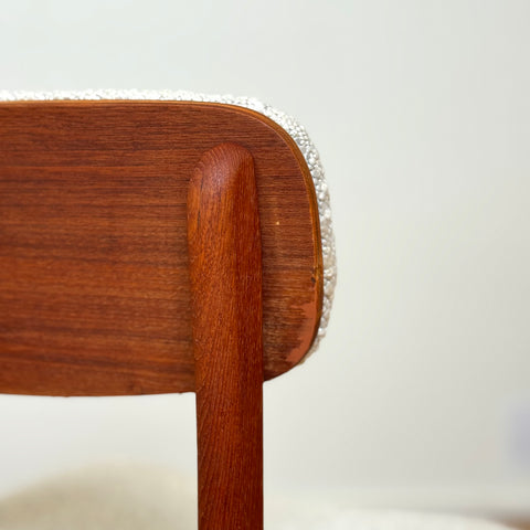 Set of 6 dining chairs in teak by B. Rasmussen, Thorso Mobelfabrik, 1950s-60s, Denmark