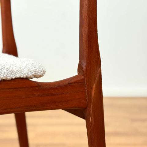 Set of 6 dining chairs in teak by B. Rasmussen, Thorso Mobelfabrik, 1950s-60s, Denmark